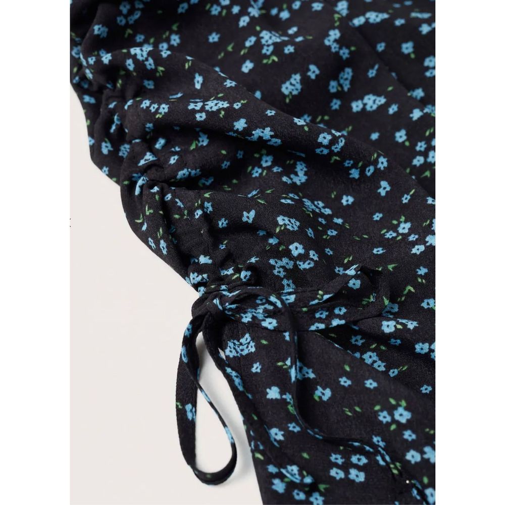 MANGO Dress. Contrasted, front ties MANGO dress - Picture 5 of 14